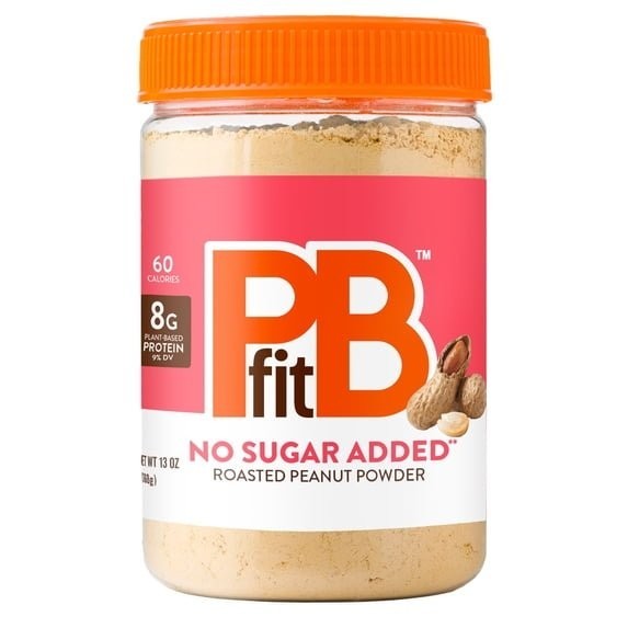 PBfit No Sugar Added Peanut Butter Powder 13 oz Roasted Peanut Powder