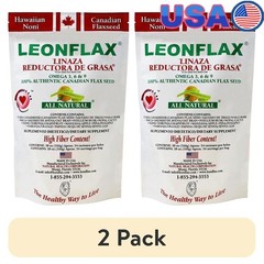 Natural Canadian Flax Seed Dietary Supplement High Fiber Omega 3 6 9 18oz 2 Pack