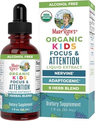 MARYRUTH’S Kids Focus & Attention Drops | USDA Organic Drops