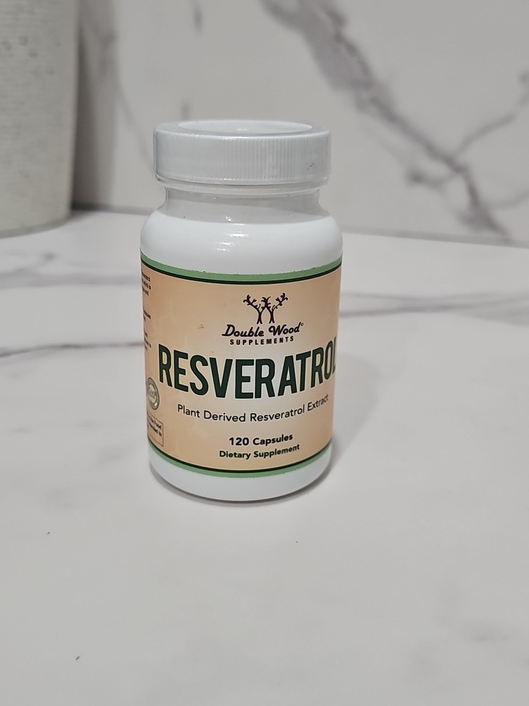 RESVERATROL Antioxidant Anti Aging 120ct Each DOUBLE WOOD SUPPLEMENTS
