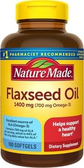 Nature Made Flaxseed Oil 1400 mg, 100 Softgels NEW USA STOCK