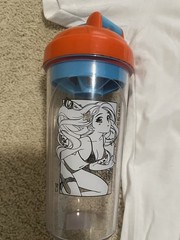 Waifu Cups GG 24 oz Plastic Shaker Bottle and T-Shirt Collection Multicolor