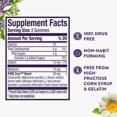 ZzzQuil Pure Zzzs Advanced Melatonin Gummies, Melatonin 10mg 100 Ct. ~ Exp 10/26