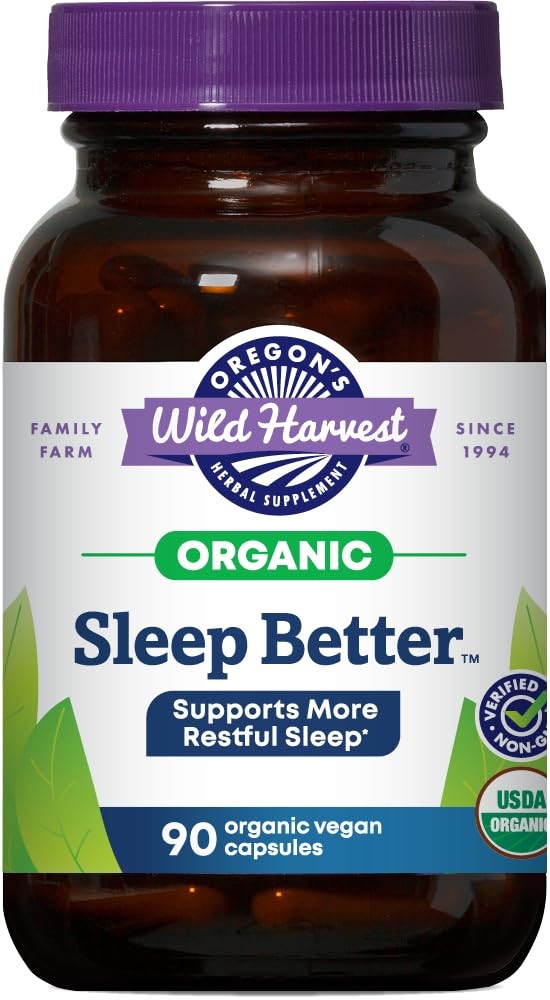 Oregons Wild Harvest Sleep Better Organic Capsules 90 Ct