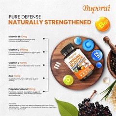 Immune Booster 120pcs, Supports Cellular Energy, Enhances The Body’s Resistance