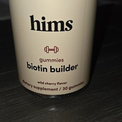 hims Biotin Builder Gummies Wild Cherry 30 Count Gluten-Free