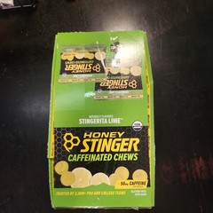 Honey Stinger Energy Chews 1.8oz Stingerita Lime Caffeinated. 1 Box X 12 Chews