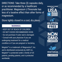 Life Extension Neuro-Mag Magnesium L-Threonate – 90 Vegetarian Capsules