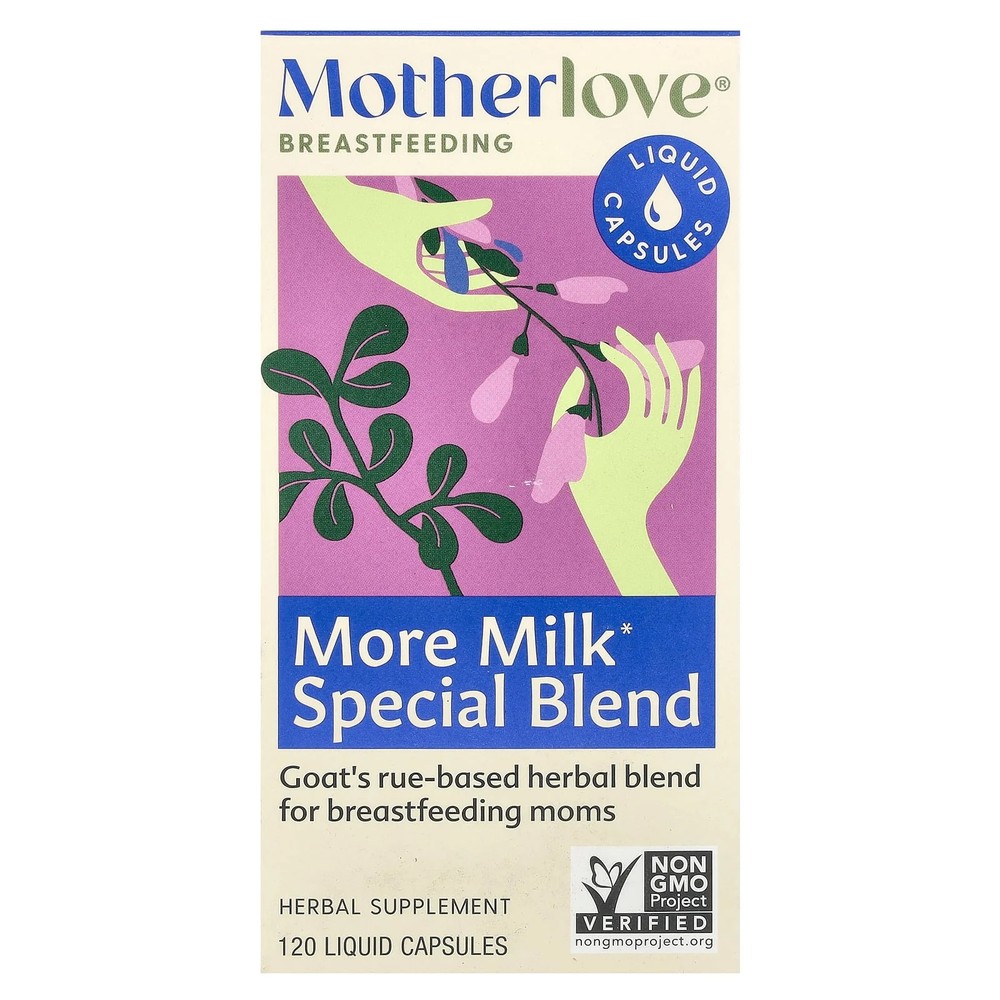 2 X Motherlove, Breastfeeding, More Milk Special Blend, 120 Liquid Capsules