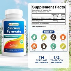 Best Naturals Calcium Pyruvate Powder 8 OZ (8 OZ (Pack of 1))