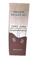 NEW QuiFit 2-Pack 28oz Protein Shaker Bottles, Leak Proof, Dishwasher Safe