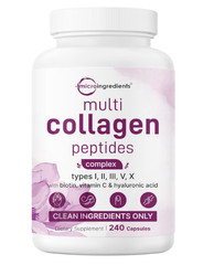 Micro Ingredients Multi Collagen Pills for Women & Men, 240 Capsules++