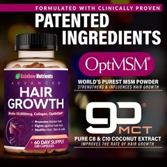Hair Growth Vitamins Women Biotin 10000mcg