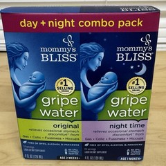 Mommy’s Bliss Gripe Water Day + Night Combo Pack – Exp 01/2026 (2 Combo Packs)