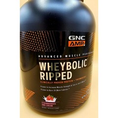 (2) GNC AMP Wheybolic Ripped Strawberries & Cream 2.6 lb / 22 Serv Each EXP 1/28