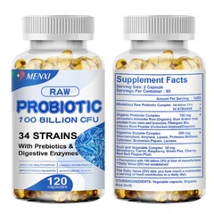 2X Digestive Enzymes Prebiotic & Probiotics Gas, Constipation & Bloating Relief