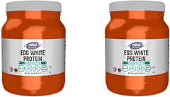 NOW Sports Egg White Protein Powder, 16 G with Bcaas, Unflavored, 1.2-Pound