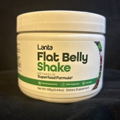 Lanta Flat Belly Shake Men Women Superfood Vegetarian 4.44 oz 7/26 – NEW
