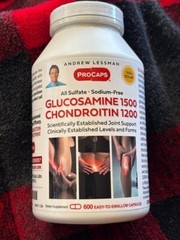 Andrew Lessman Glucosamine 1500 & Chondroitin 1200 600 Capsules Exp. 09/30/2027