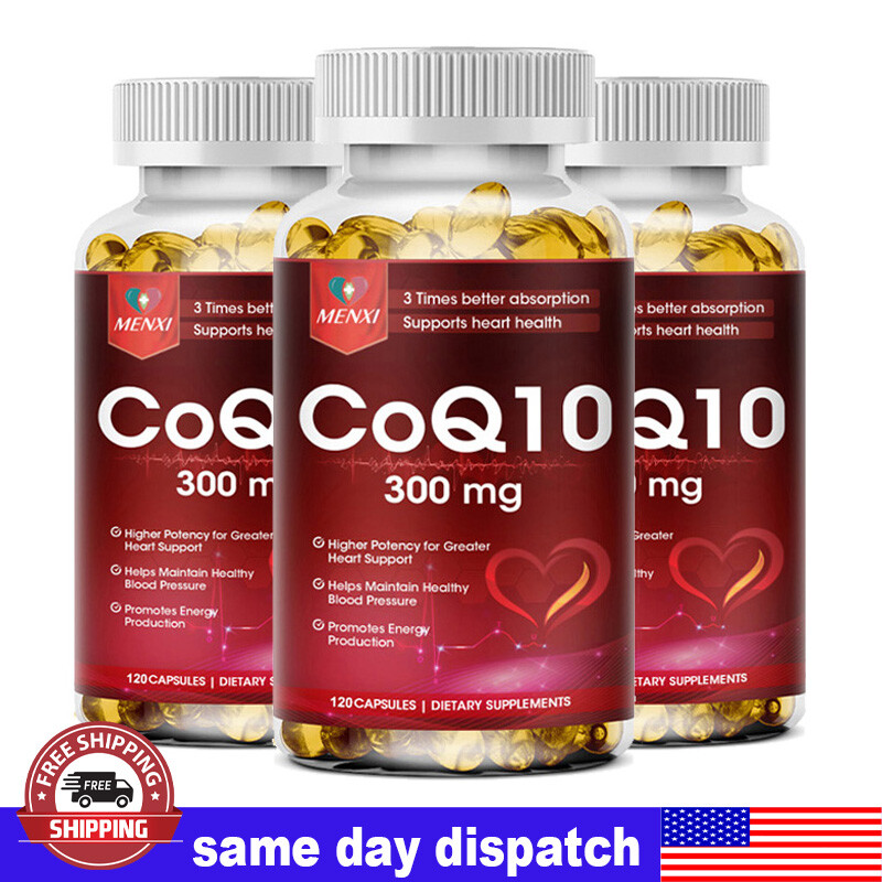 Coenzyme Q-10 300mg Antioxidant, Heart Health Support, Increase Energy & Stamina