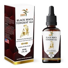 Black Maca Tongkat AI Extract Organic Non GMO Tincture Herbal Liquid Drops 2 Fl