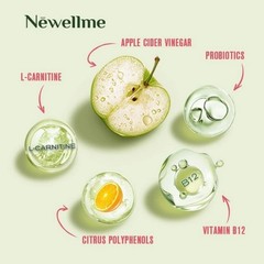 NEWELLME Apple Cider Vinegar Gummy Energy and Gut Health – Supports Digestion