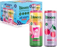 Bloom Nutrition Sparkling Energy Drink Natural Caffeine Zero Sugar Variety Pack