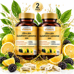 NAC N-Acethyl-L-Cysteine Glutathione Capsules Dietary Supplement 3000mg 2 bottle