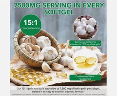 Best Aged Garlic Extract, 300 Softgels, 7500mg Odorless | Heart & Immune Pack 2