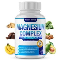 Decent Nature Magnesium Complex –7 Elemental Magnesium Forms for Muscle & Sleep