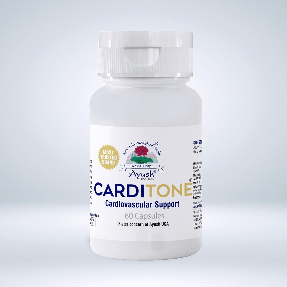 Carditone Ayush Herbs 60 caplet for Cardiovascular & Hypertension