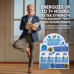 Vitamin Energy Blue Raspberry 8 Pack Energy Shot
