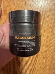 Livingood Daily Magnesium Complex Capsules Non-GMO Gluten Free Vegan 60
