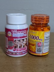Authentic Acorbic Vitamin C- 1000mg And Supreme Gluta White Softgels. 1 Pc Each