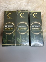 3x Green People Mullein Leaf Extract Super Concentrated For Lung Cleanse. Sealed
