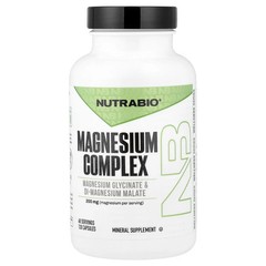 2 X NutraBio, Magnesium Complex, 120 Capsules (100 mg per Capsule)