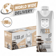 Muscle Milk Pro Series Protein Shake Cookies ‘n Creme 33g Protein 12 Pack 11oz