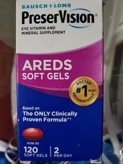 3 Pack Bausch & Lomb PreserVision AREDS Softgels, 120 Ct
