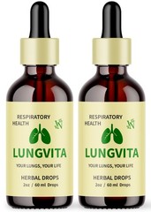 Lungvita Drops for Lung Support, Lung Vita Respiratory Support Supplement 2 Pack