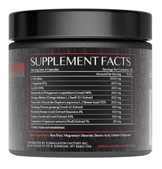 2 Pack Formulation Factory Heart of Steel Nitric Oxide 10-in-1 For Men Women