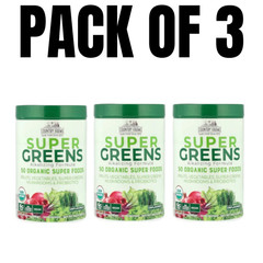 Country Farms Super Greens Alkalizing Formula Natural 300 g, 10.6 oz (3 Packs)