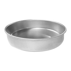 Round Aluminum Cake Pan 9″ x 2″ , Silver 9 x 2 Inch
