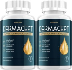 (2 Pack) Dermacept Capsules – Derma Cept Natural Blend Healthy Skin Care Pills