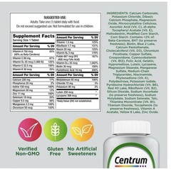 Centrum Silver Adults 50 Plus Multivitamin With Vitamin C, D & E, 125 Count..