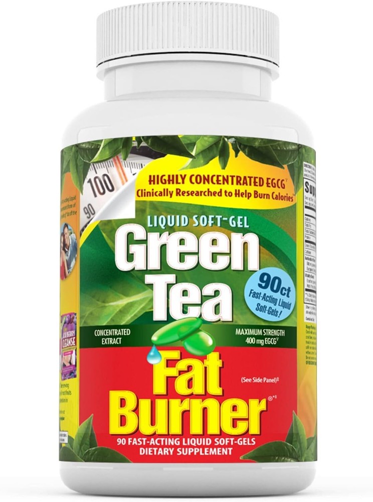 Applied Nutrition Green Tea Fat Burner Liquid Softgels, 90 Fast Acting Softgels