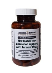 60 Circulation Support with Turmeric Capsules – Nitric Oxide, Blood Flow + More