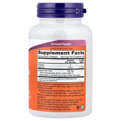 2 X NOW Foods, Aloe Vera Gels, 250 Softgels (50 mg per Softgel)