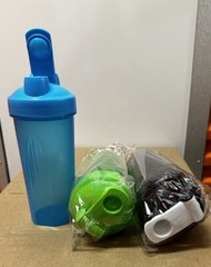 START YOUR OWN BUSINESS Blender Shaker Bottle Series 20oz. BLUE BLACK GREEN