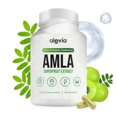 4x Alevia Organic Amla Capsules 1000mg Indian Gooseberry Antioxidant Supplement
