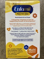 Enfamil Poly Vi Sol Multivitamin & Iron Supplement Immune Support Liquid 50ml